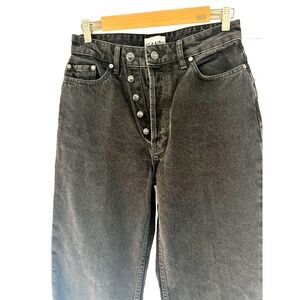GANNI Figni High-Rise Straight Leg Jeans – 28/32
